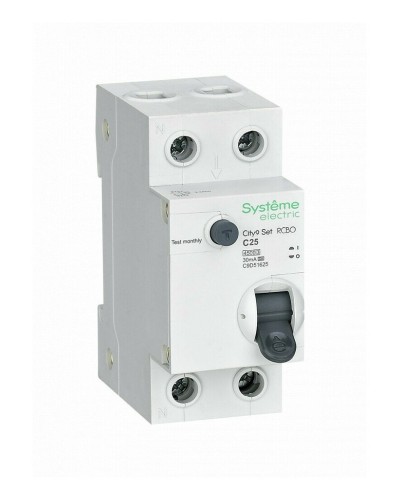 City9 Set 1P+N С 25А 4.5kA 30мА A 230В (C9D55625). Автоматический выключатель дифференциального тока. Systeme Electric в Новомосковске