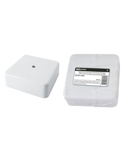Коробка КР 50х50х20 ОП белая, IP40, с клеммной колодкой (SQ1401-0902). Распаячная коробка. TDM ЕLECTRIC в Новомосковске