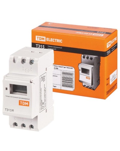 ТЭ15М-1мин/7дн-32on/off-30А-DIN TDM (SQ1503-0037). Таймер электронный. TDM ЕLECTRIC в Новомосковске