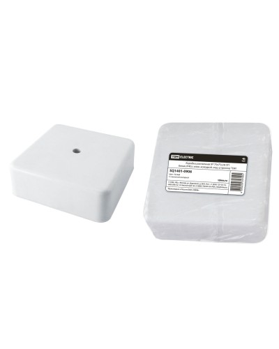 Коробка КР 75х75х28 ОП белая, IP40, с клеммной колодкой (SQ1401-0906). Распаячная коробка. TDM ЕLECTRIC в Новомосковске