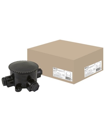 КЭМ 2-660-3 ОП D95мм IP65, 3-х рожковая (карболит) TDM (SQ1401-1101). Коробка электромонтажная. TDM ЕLECTRIC в Новомосковске