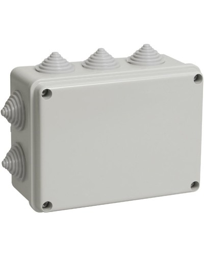 Коробка ОП 150х110х70мм, крышка, IP44, 10 гермовводов (SQ1401-1241). Распаячная коробка. TDM ЕLECTRIC в Новомосковске