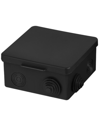 Распаячная коробка ОП 100х100х55мм, крышка, IP54, 8вх., черная TDM (SQ1401-0913). Распаячная коробка ОП. TDM ЕLECTRIC в Новомосковске