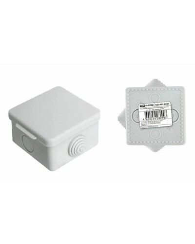 Коробка ОП 65х65х50мм, крышка,  IP54, 4вх. (SQ1401-0111). Распаячная коробка. TDM ЕLECTRIC в Новомосковске