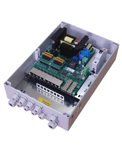 TFortis PSW-2G8F+. Коммутатор для подключения 8 камер. TFortis в Новомосковске