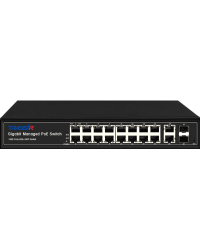 TR-NS24202S-300-16PoE. Коммутатор с PoE. Trassir в Новомосковске