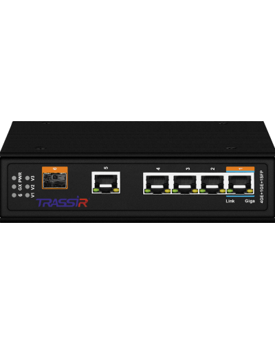 TR-NS15061S-150-4POE. Коммутатор с PoE. Trassir в Новомосковске
