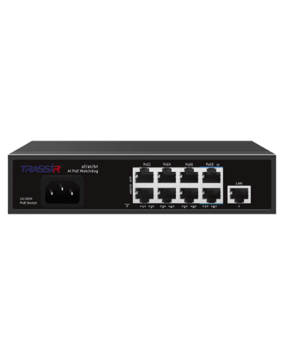 TR-NS1109-120-8PoE. Коммутатор с PoE. Trassir в Новомосковске