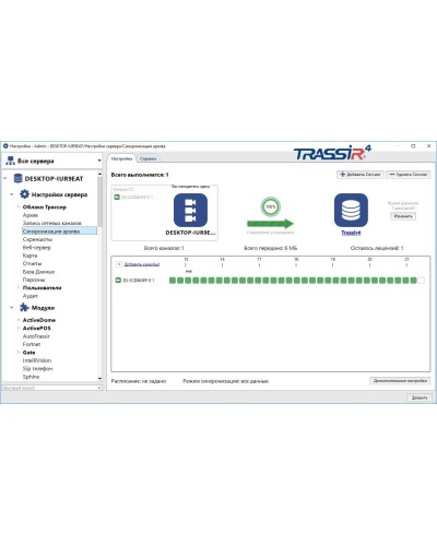TRASSIR NetSync. Программное обеспечение для IP систем видеонаблюдения. Trassir в Новомосковске