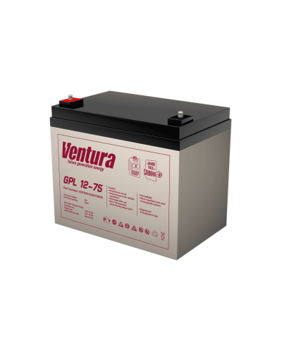 Ventura GPL 12-75. Аккумулятор герметичный свинцово-кислотный. Ventura в Новомосковске