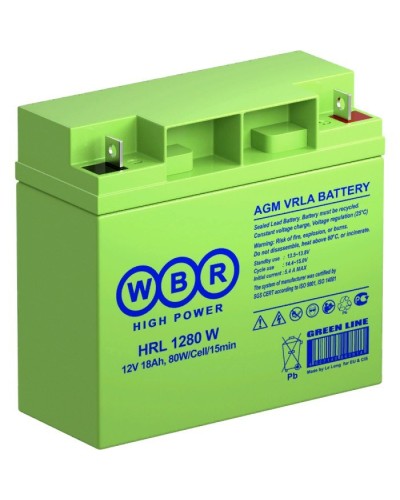 WBR HRL1280W. Аккумулятор герметичный свинцово-кислотный. WBR в Новомосковске