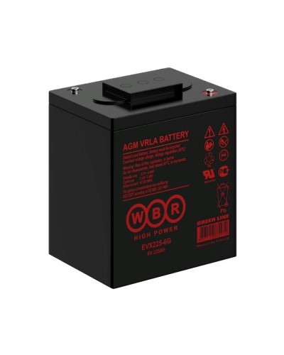 WBR EVX225-6G. Аккумулятор герметичный свинцово-кислотный. WBR в Новомосковске