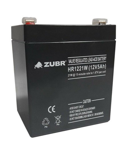 ZUBR HR 1221W (12V, 5Ah). Аккумулятор герметичный свинцово-кислотный. ZUBR в Новомосковске