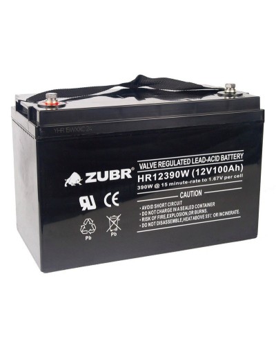 ZUBR HR 12390W (12V, 110Ah). Аккумулятор герметичный свинцово-кислотный. ZUBR в Новомосковске