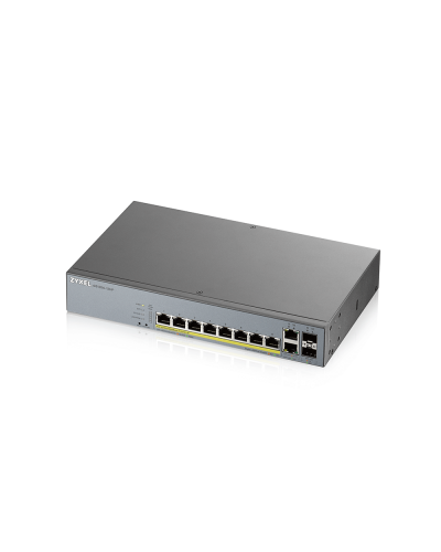 GS1350-12HP-EU0101F. Коммутатор сетевой PoE управляемый L2. ZYXEL в Новомосковске