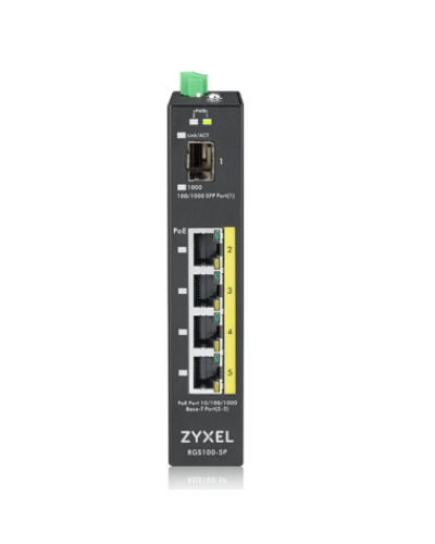 RGS100-5P-ZZ0101F. Промышленный PoE+ коммутатор. ZYXEL в Новомосковске