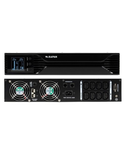 RAPAN-UPS 1000 RACK+2х9Ah (RAPAN-UPS 1000-RACK-IN-2х9-E) (8958). Бесперебойный источник питания. Бастион в Новомосковске