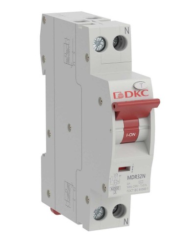 YON max MDR, 1P+N, 10mA, 32A, 6kA, А (MDR32N-1N1C32-A). Компактный автоматический выключатель дифференциального тока. ДКС в Новомосковске