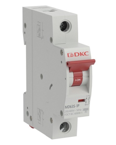 YON max MD63S 1P 50А 4,5кА C (MD63S-1PC50). Автоматический выключатель. ДКС в Новомосковске