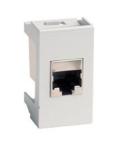 Розетка RJ-45 Viva 1 модуль серая (45138): Розетка компьютерная с одним разъёмом в Новомосковске