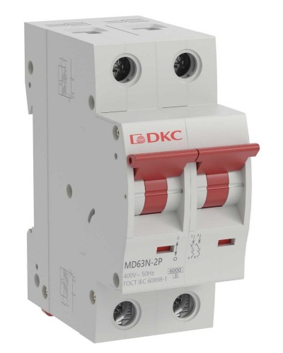 YON max MD63N 2P 10А 6кА C (MD63N-2PC10). Автоматический выключатель. ДКС в Новомосковске
