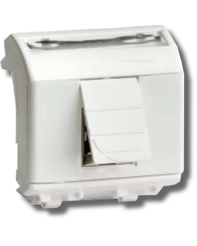Розетка RJ-45 Brava 2 модуля белая (76655B): Розетка компьютерная с двумя разъёмами в Новомосковске