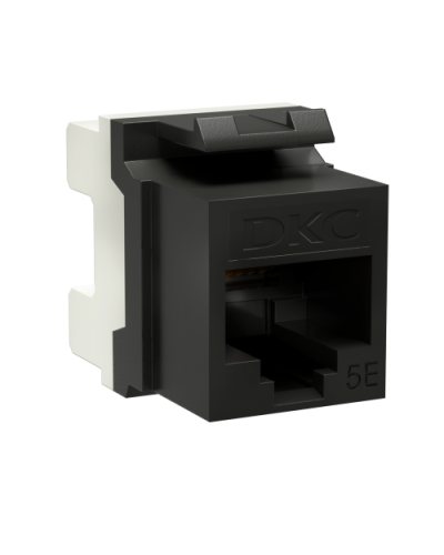 Модуль Keystone RJ45 CAT5E, 180 градусов, черный (RNK5EU180BK): Модуль неэкранированный в Новомосковске