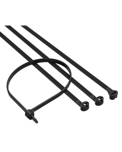 Хомут 2,5x100 P6.6, черный (100шт) (21303SR): Хомут с двойным замком в Новомосковске