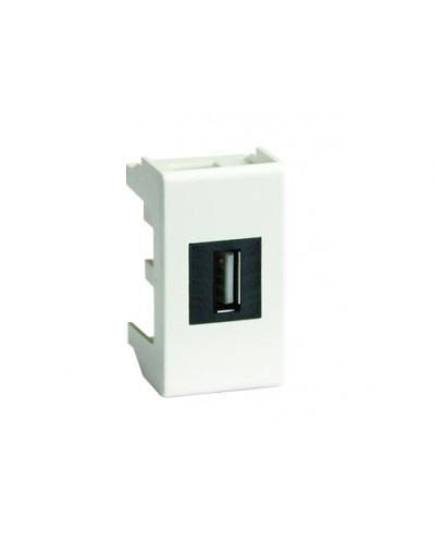Розетка USB 2.0 Brava 1 модуль слоновая кость (75200S): Розетка USB в Новомосковске