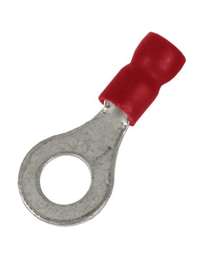 Наконечник НКИ 0,25-1,5 М5 (D5,3мм) с отверстием под винт (100 шт) (2A5P-EE-PVC). Наконечник с отверстием под винт и изолированным фланцем ПВХ. ДКС в Новомосковске