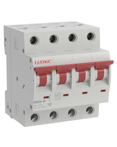 YON max MD63N 4P 50А 6кА C (MD63N-4PC50). Автоматический выключатель. ДКС в Новомосковске
