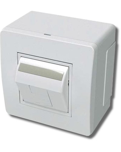 Коробка в сборе с 1 розеткой RJ45, кат.5е, белая (10665): Коробка в сборе в Новомосковске