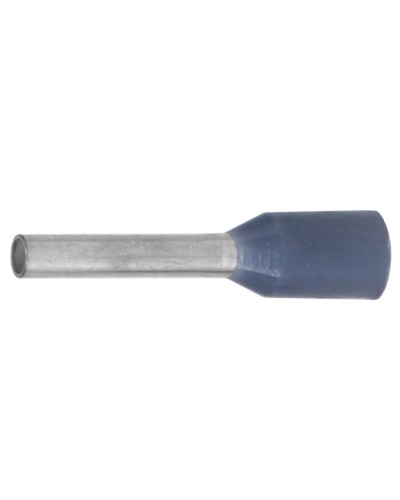 Наконечник-гильза НШВИ 0.75-12, серый (100 шт) (IF0.75-12GR). Наконечник-гильза с изолированным фланцем. ДКС в Новомосковске