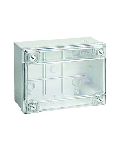 Коробка ответвительная с гладкими стенками, IP56, 380х300х120 (54420). Коробка ответвительная с гладкими стенками и прозрачной крышкой. ДКС в Новомосковске