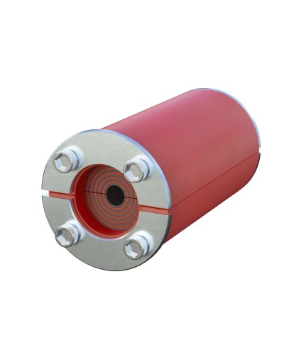 Проходка круглая, нержавеющая, D188х70 мм для кабелей D80-140 мм (DXF3110): Проходка круглая, нержавеющая в Новомосковске