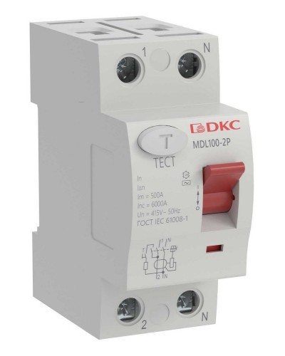 YON MAX MDL100 ВДТ, 2P, 30mA, 16A, АС (MDL100-2P2-16-AC). Автоматический выключатель дифференциальный (УЗО). ДКС в Новомосковске