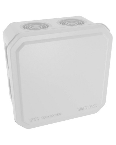 Коробка ответвительная с кабельными вводами IP55, 100х100х50 (53800). Коробка ответвительная. ДКС в Новомосковске