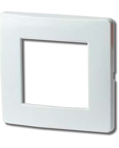 Рамка на 2 модуля (одноместная), белая (75010W): Рамка одноместная, Brava в Новомосковске