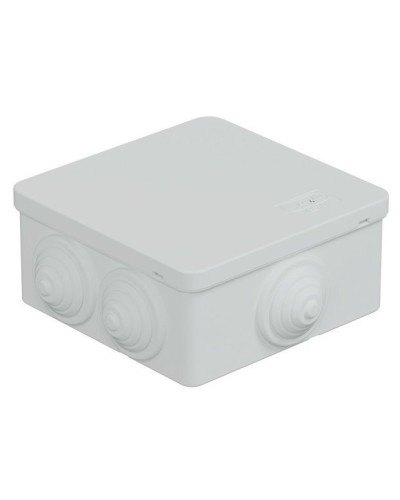 Коробка JBS101 100х100х55, 6 вых., IP55, белая (44037W-1). Коробка монтажная. Экопласт в Новомосковске