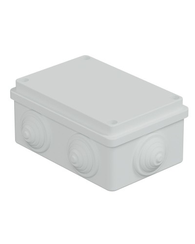 Коробка JBS120 120х80х50, 6 вых., IP55, белая (44008W-1). Коробка монтажная. Экопласт в Новомосковске