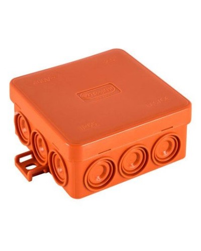 Коробка JBL085 85х85х38, 12 вых., 6P (0,15...2,5мм²) (43255HF): Коробка монтажная, огнестойкая, без галогена в Новомосковске