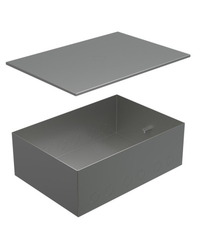 Коробка металлическая с крышкой для заливки в пол BOX/6-8 (70161): Коробка металлическая с крышкой для заливки в пол 249,6х167,6х75мм, для люков 70062, 70082 в Новомосковске