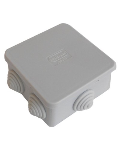 Коробка JBS080 85х85х40, 6 вых, IP44, серая (44006). Коробка монтажная. Экопласт в Новомосковске