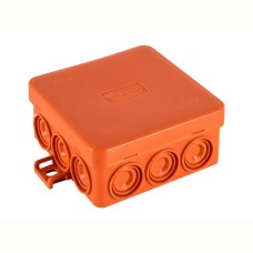 Коробка JBL085 85х85х38, 12 вых., 4P (0.15...2.5мм²) (43155HF): Коробка монтажная, огнестойкая, без галогена