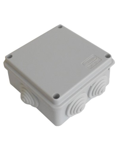 Коробка JBS100 100х100х55, 6 вых., 6P (0,15...2,5мм²) серая (43017HF-GR). Коробка монтажная, огнестойкая, без галогена. Экопласт в Новомосковске