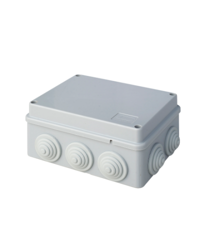Коробка JBS150 150х110х70, 10 вых., IP55, серая (44009). Коробка монтажная. Экопласт в Новомосковске