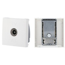 Розетка TV оконечная, белый LK45 (852104). Розетка TV. Экопласт