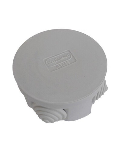 Коробка 3001 D70x36, 4 вых, IP55, серая (44001). Коробка монтажная. Экопласт в Новомосковске