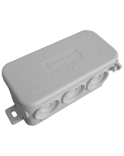 Коробка JBL090 90х42х40, 10 вых., IP55, белая (44055W-1). Коробка монтажная. Экопласт в Новомосковске