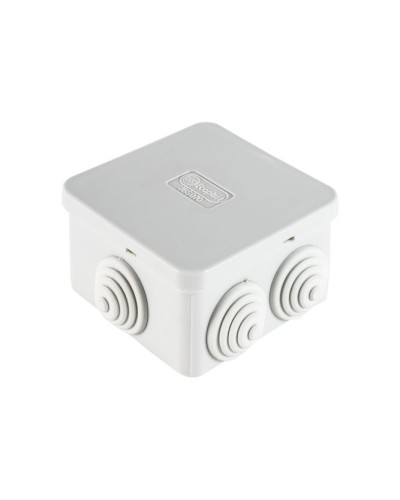 Коробка JBS070 70х70х40, 6 вых., IP44, белая (44056W-1). Коробка монтажная. Экопласт в Новомосковске
